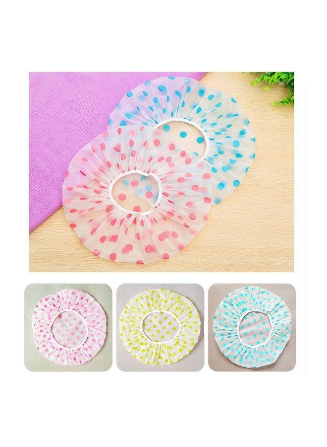 RIVUGJA Shower Cap for Women, Reusable Waterproof Elastic Eva Free-Size Bathroom Shower Caps - For Homes, Spas, Salons, Hair Treatment, Beauty Parlors - Image 4