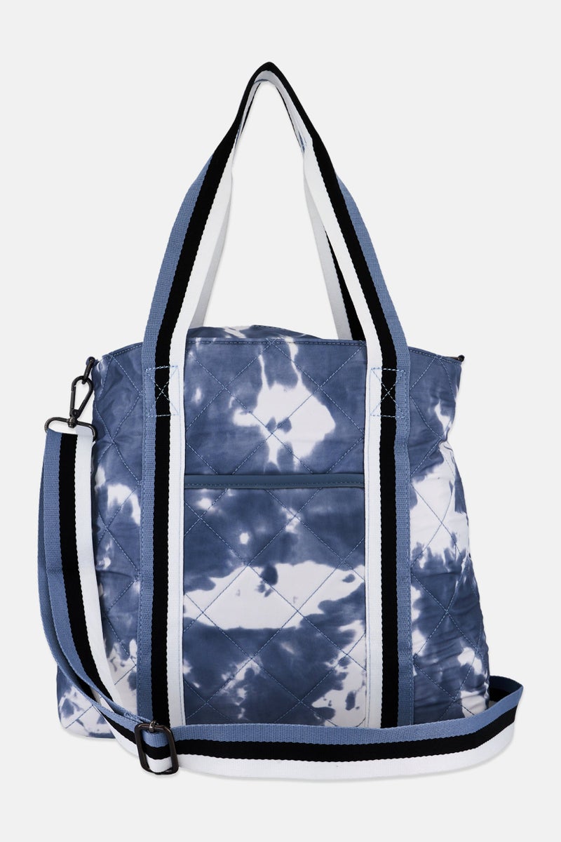 Sol and Selene Women Tie Dye Tote Bag 34 H x 42 L x 13 W cm, Storm Blue  - Image 2