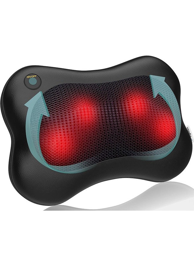 Arabest Shiatsu Back and Neck Massager, 3D Kneading Deep Tissue Massage Pillow with Heat for Muscle Pain Relief, Chairs and Cars, Black  - Image 1