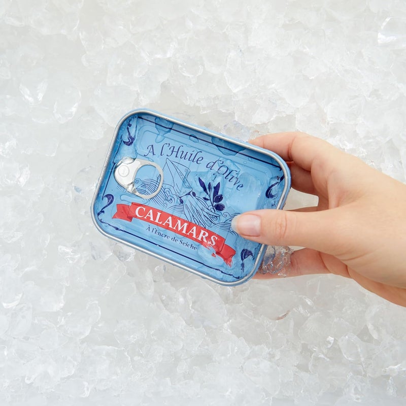 Balvi Fork Appetizer Conserverie Calamars Retro Design Canned Squid Can/INOX - Image 5