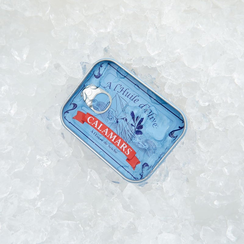Balvi Fork Appetizer Conserverie Calamars Retro Design Canned Squid Can/INOX - Image 4