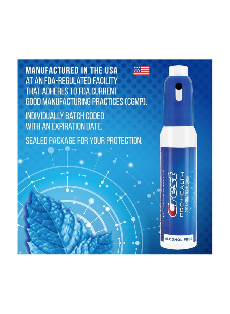 Crest Pro-Health | Portable CPC Mist with Clean Mint Flavor | Fights Odor-Causing Germs for Instant Fresh Breath - 1 Count (0.44oz) Breath Spray - Image 3
