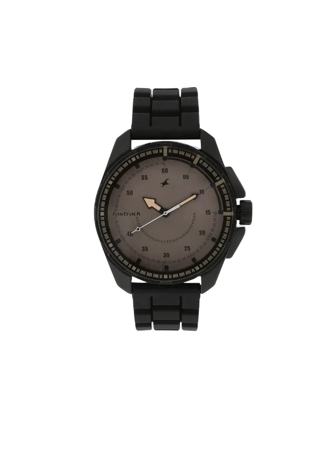 fastrack Men's Silicone Analog Watch 3084NP01 - 47 mm