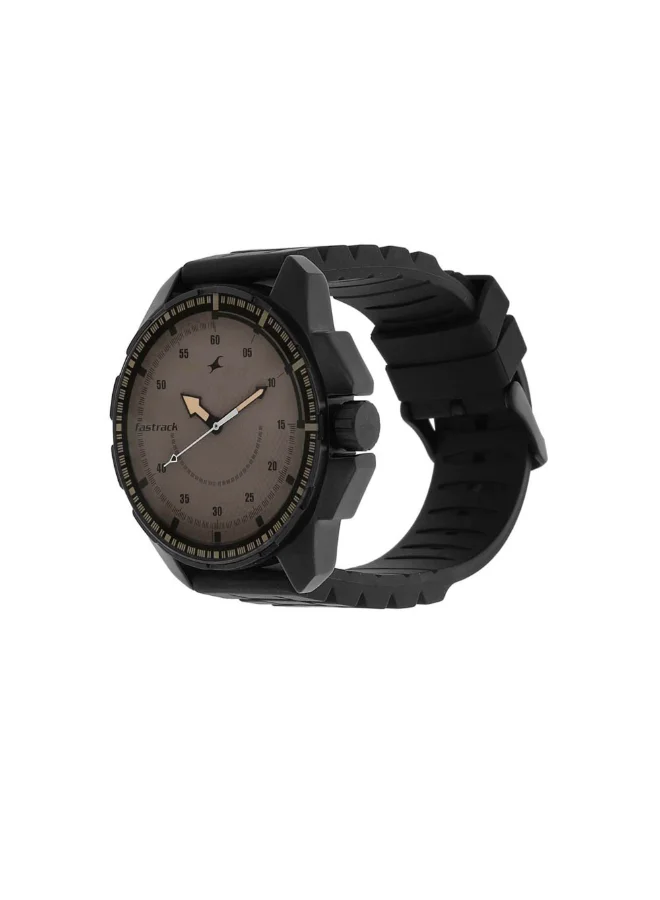 fastrack Men's Silicone Analog Watch 3084NP01 - 47 mm
