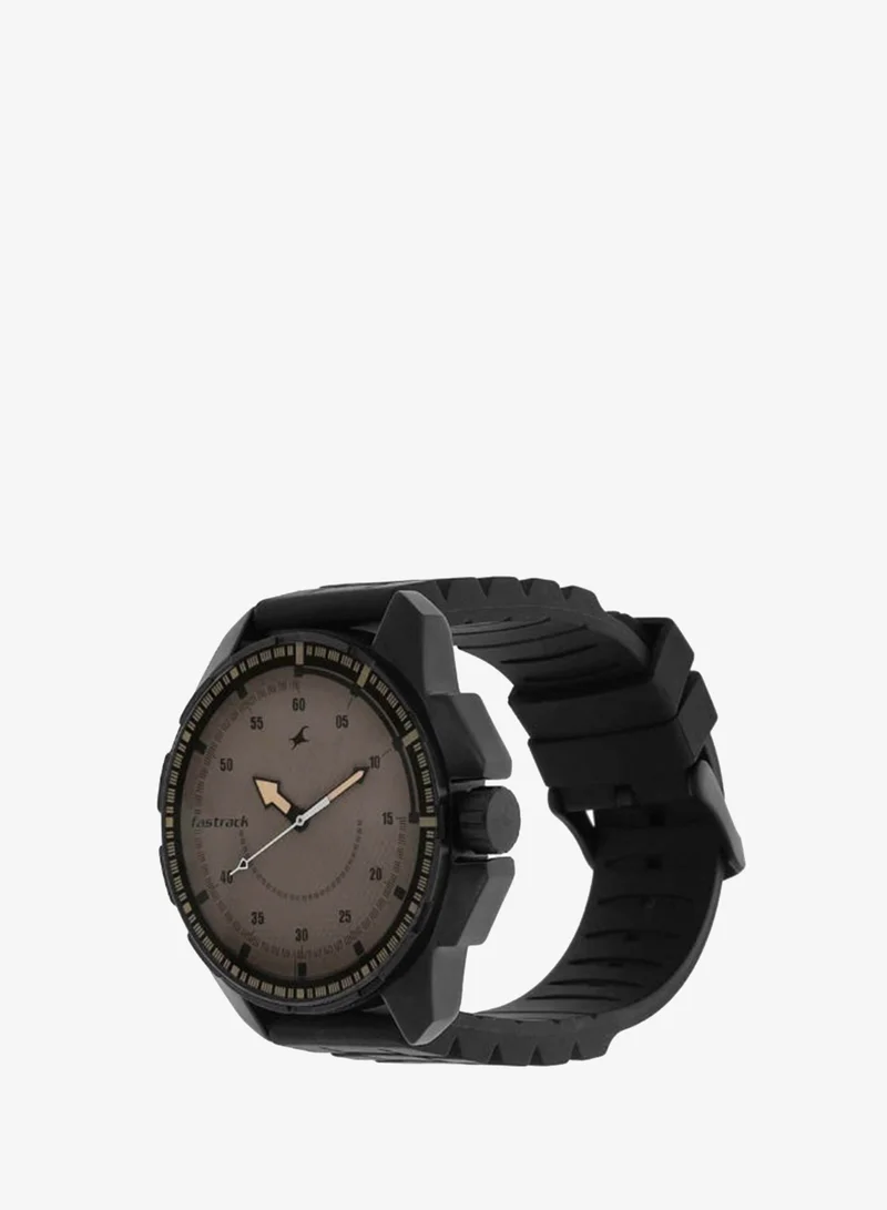 fastrack Men's Silicone Analog Watch 3084NP01 - 47 mm