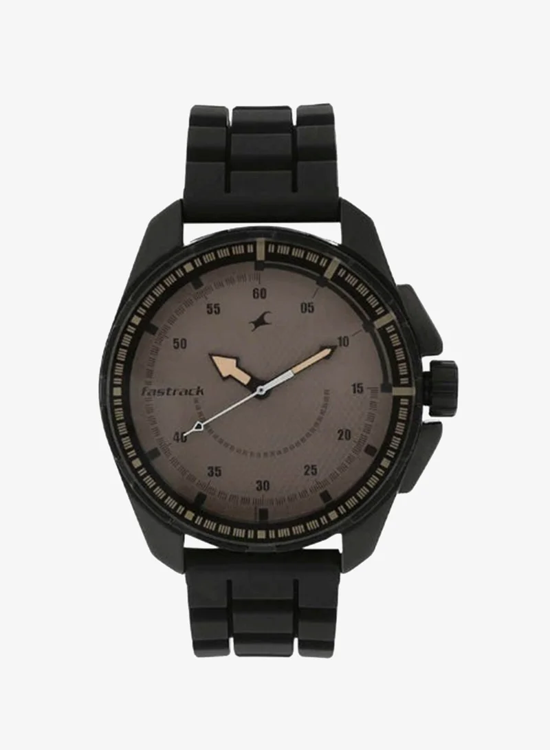 fastrack Men's Silicone Analog Watch 3084NP01 - 47 mm