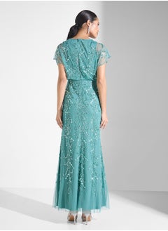 Adrianna Papell Embellished Sequin Maxi Dress  - Image 2