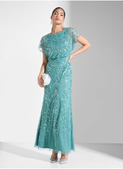 Adrianna Papell Embellished Sequin Maxi Dress  - Image 4