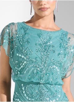 Adrianna Papell Embellished Sequin Maxi Dress  - Image 3