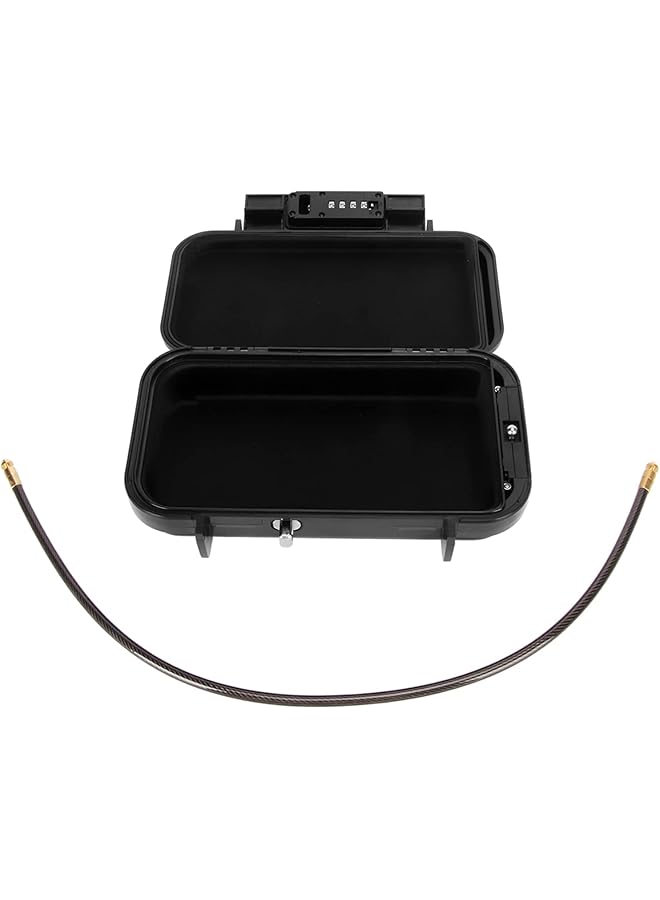 erorex Portable 4 Digit Combination Security Case Waterproof Anti Theft Mini Travel Box With Removable Chain For Passports Keys Cash Jewelry For Home Car Dorm Beach Hotel - Image 2