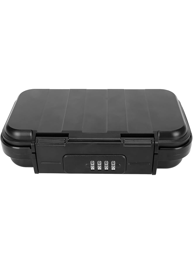 erorex Portable 4 Digit Combination Security Case Waterproof Anti Theft Mini Travel Box With Removable Chain For Passports Keys Cash Jewelry For Home Car Dorm Beach Hotel - Image 1