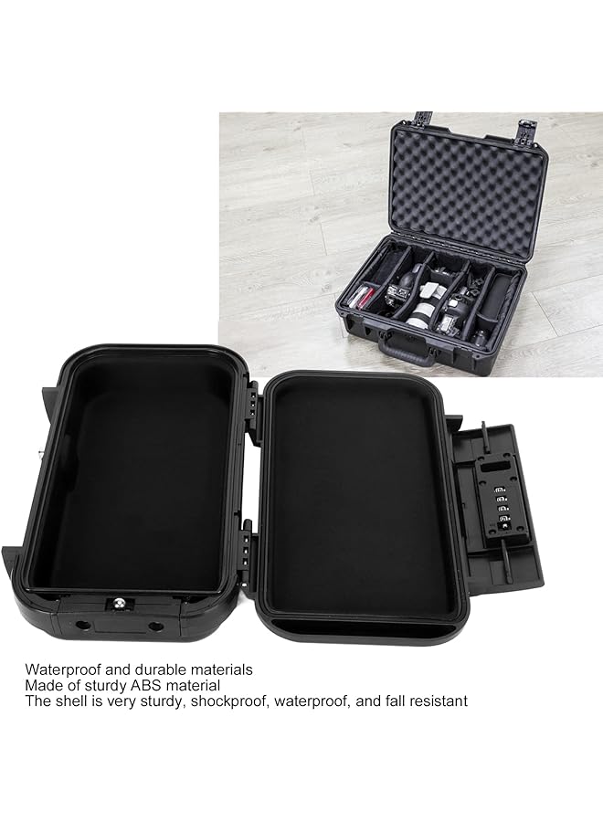 erorex Portable 4 Digit Combination Security Case Waterproof Anti Theft Mini Travel Box With Removable Chain For Passports Keys Cash Jewelry For Home Car Dorm Beach Hotel - Image 3