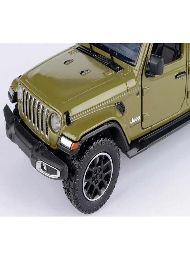 Motormax Toy 2021 Gladiator Overland (Open Top) Pickup Truck Matt Green 124-127 Diecast Model Car by Motormax 79367 - Image 4