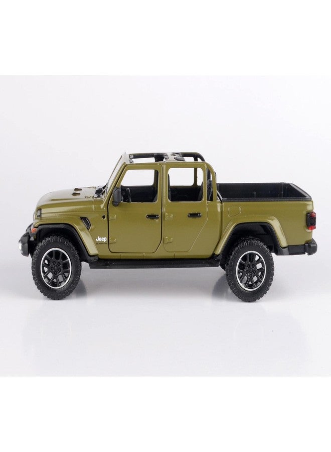 Motormax Toy 2021 Gladiator Overland (Open Top) Pickup Truck Matt Green 124-127 Diecast Model Car by Motormax 79367 - Image 2