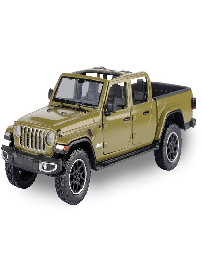 Motormax Toy 2021 Gladiator Overland (Open Top) Pickup Truck Matt Green 124-127 Diecast Model Car by Motormax 79367 - Image 1
