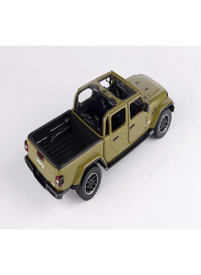 Motormax Toy 2021 Gladiator Overland (Open Top) Pickup Truck Matt Green 124-127 Diecast Model Car by Motormax 79367 - Image 3