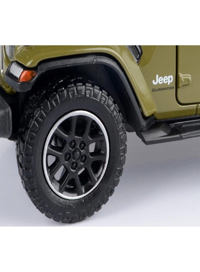 Motormax Toy 2021 Gladiator Overland (Open Top) Pickup Truck Matt Green 124-127 Diecast Model Car by Motormax 79367 - Image 5