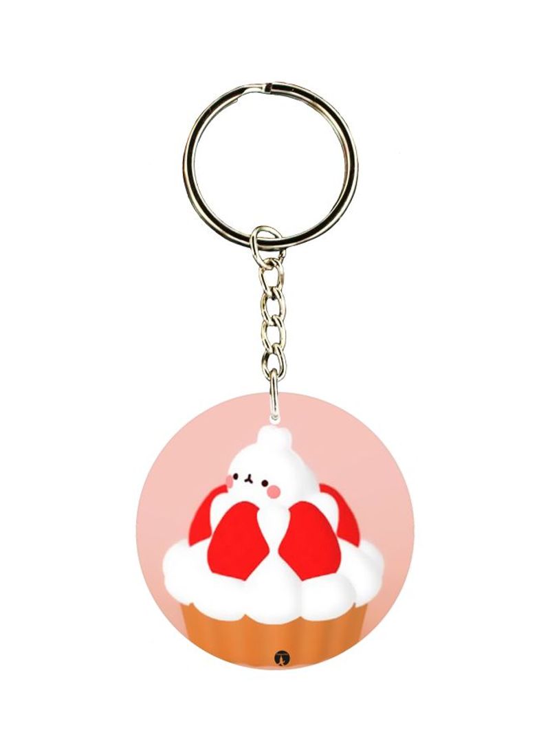 Pastry Printed Double Sided Keychain