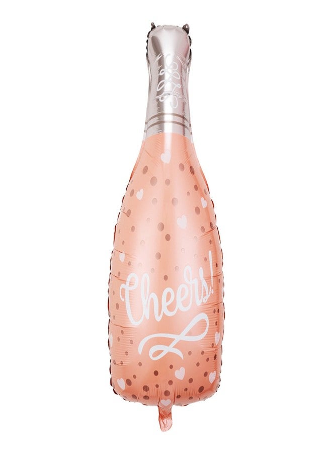 LYK 4PCS Pink Champagne Bottle Balloons Champagne Glasscup Balloon Foil Mylar Balloons Birthday Party Wedding Decorations - Image 2