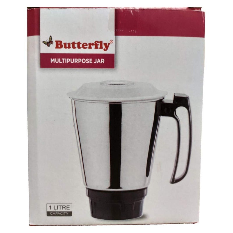 Butterfly Stainless Steel Multipurpose Jar Mga_ - 1 Liter, Black - Image 5