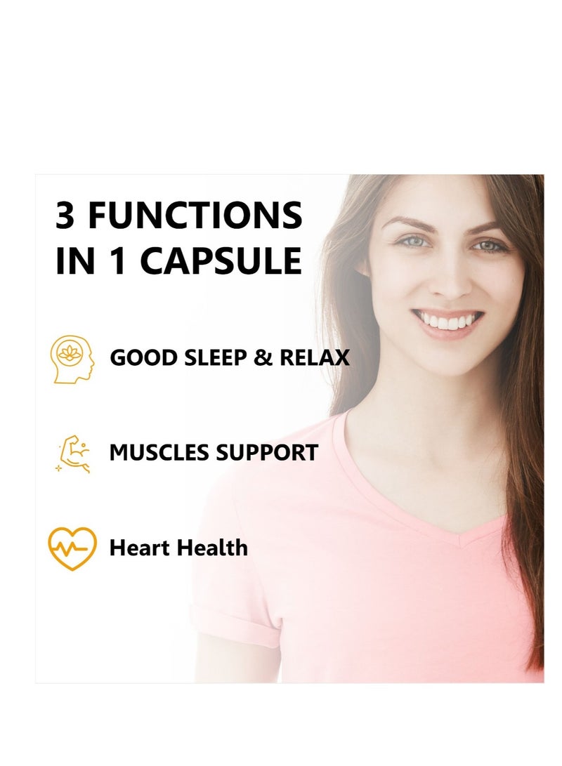 Oliza Natural Magnesium Glycinate 120 Capsules | Supports Bone, Muscle and Heart Health - Image 4