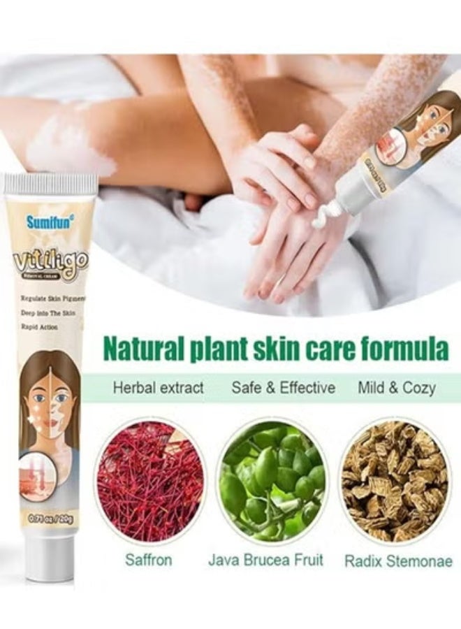 سوميفون جروفورج كريم العناية بالبهاق للبشرة البهاق (قطعتان) تقليل البقع البيضاء كريم البهاق الصدفية البقع البيضاء علاج البهاق تحسين تصبغ الجلد - Image 3