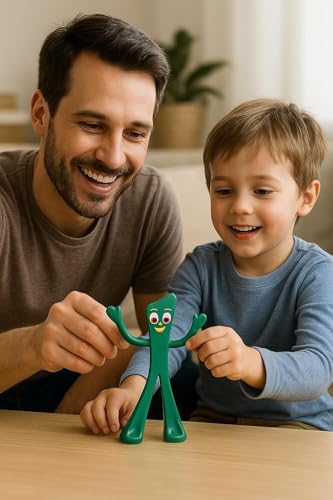 NJ Croce Gumby Original Bendable Figure - Nostalgic Toy, PVC Material, Safe for Kids, Poseable Action Figure - Image 2