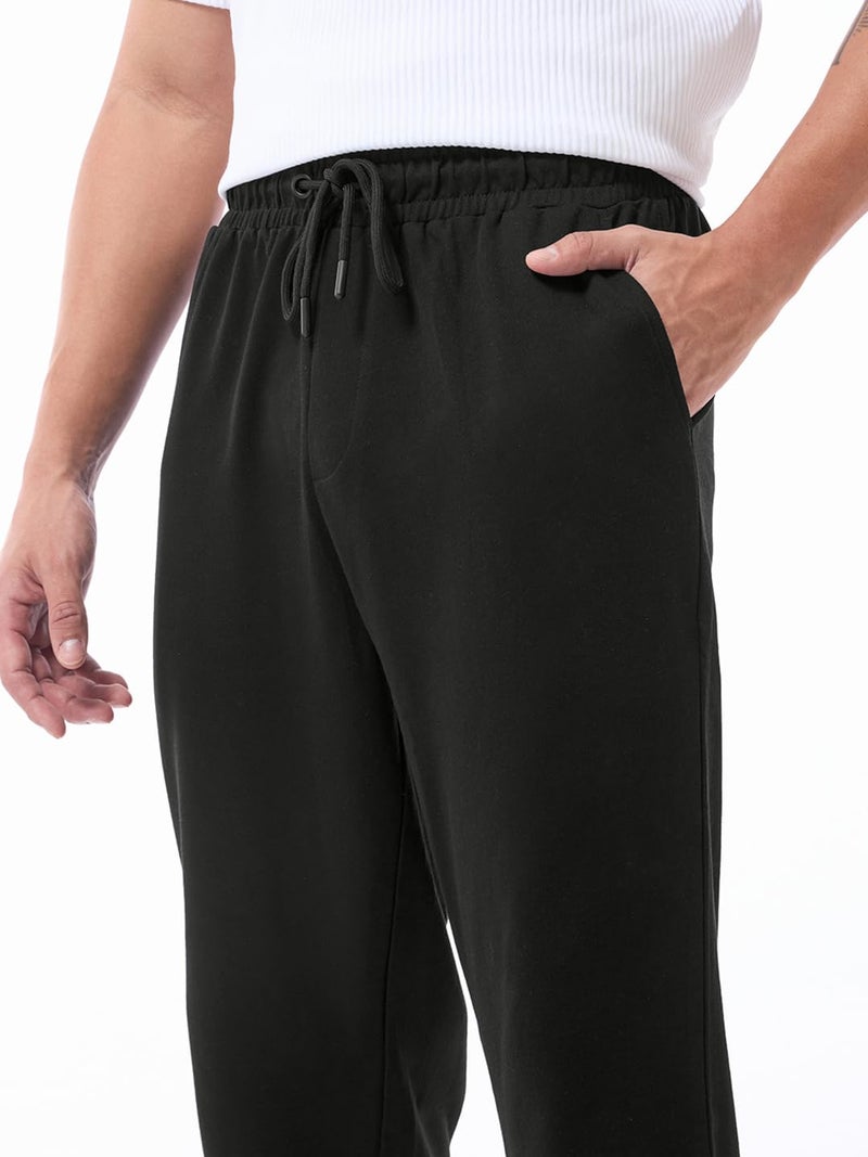 Bewakoof Air 1.0 Men's Solid Oversized Fit Polycotton Joggers_624660_Black_L, Mid Rise - Image 5