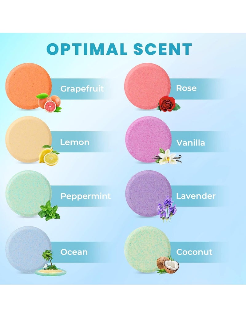CalmNFiz Shower Steamers 8 Pack Set Shower Bombs Tablets in Box with 8 Fragrances with Shea Butter for Self-Care & Relaxation, Idea for Women and Men - Image 3