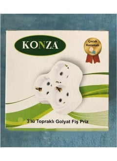 Konza 3-Piece Grounded Papatya Golyat Triple Socket Multiplier  - Image 3