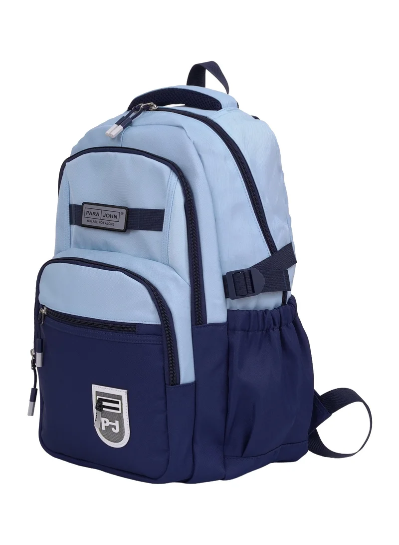 بارا جون Parajohn 18" School Bag for Boys & Girls, Lightweight Large Capacity Backpack with Multiple Compartments & Side Pockets, Blue