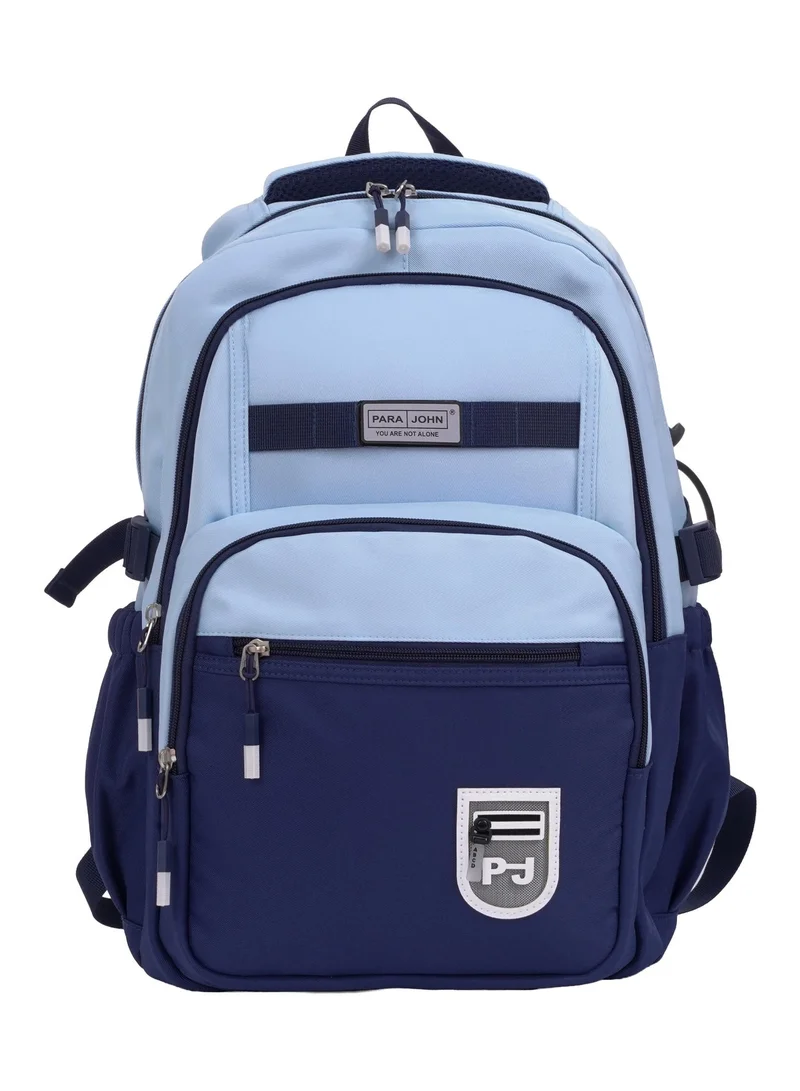 بارا جون Parajohn 18" School Bag for Boys & Girls, Lightweight Large Capacity Backpack with Multiple Compartments & Side Pockets, Blue