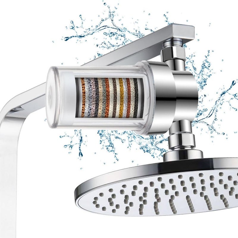 Goodern Shower Filter For Hard Water,Professional 20 Stage Showerhead Filter for Removing Chlorine Fluoride Multifunction Shower Head Filter Element for Kitchen Bathroom,Reduce Skin and Hair Problems - Image 1