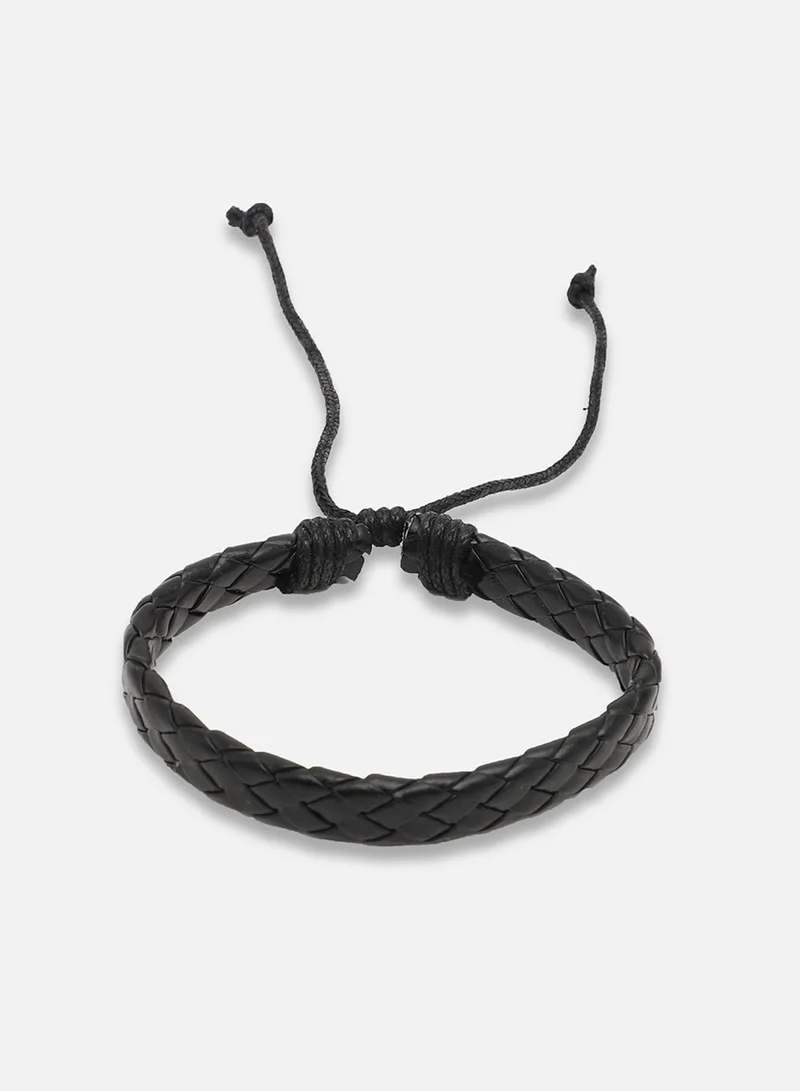 SOHI Trendy Casual Pu Leather Designer Artificial Bracelet Jewellery