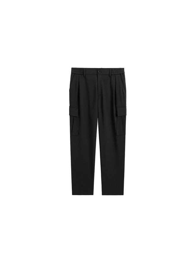 Waxbird Men's Autumn And Winter Hooded Pants Pocket Cargo Straight-leg Men's Casual Pants - Image 2