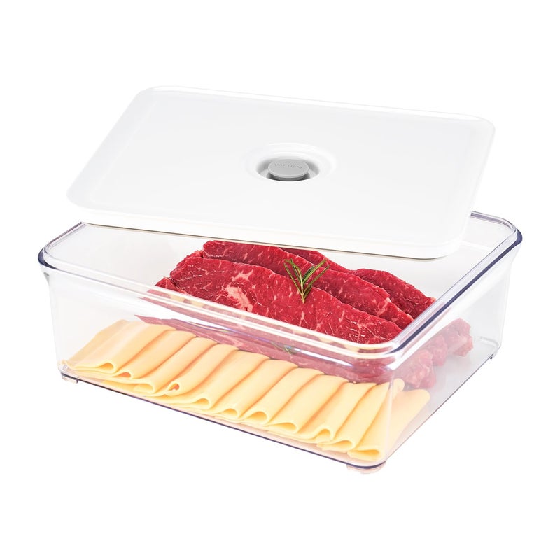 VAKUEN Premium Airtight Food Storage Containers, 4L(4.10qt) Smart One-Click Seal Lid, Patented Double Silicone Lining, 100% Leak Proof, BPA-FREE (Large Container 4.0) - Image 1