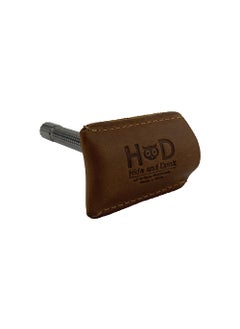 Hide & Drink Hide  Drink Leather Double Edge Safety Razor Head Protective Sheath Shaving Travel Cover Handmade Single Malt Mahogany 