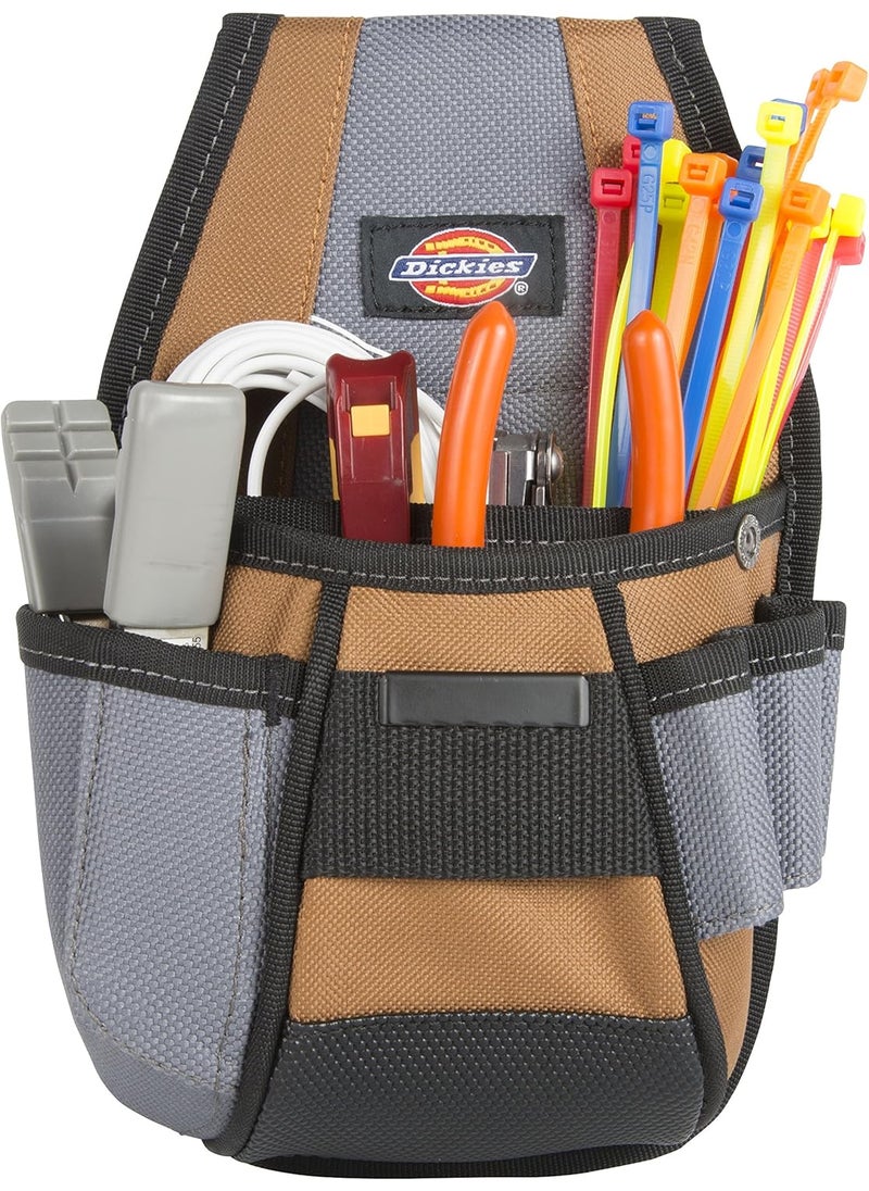 Dickies Dickies 4Pocket Rigid Tool Pouch with Tape Clip Universalfit Steel Clip for Tool Belt Tunnel Loop  - Image 5