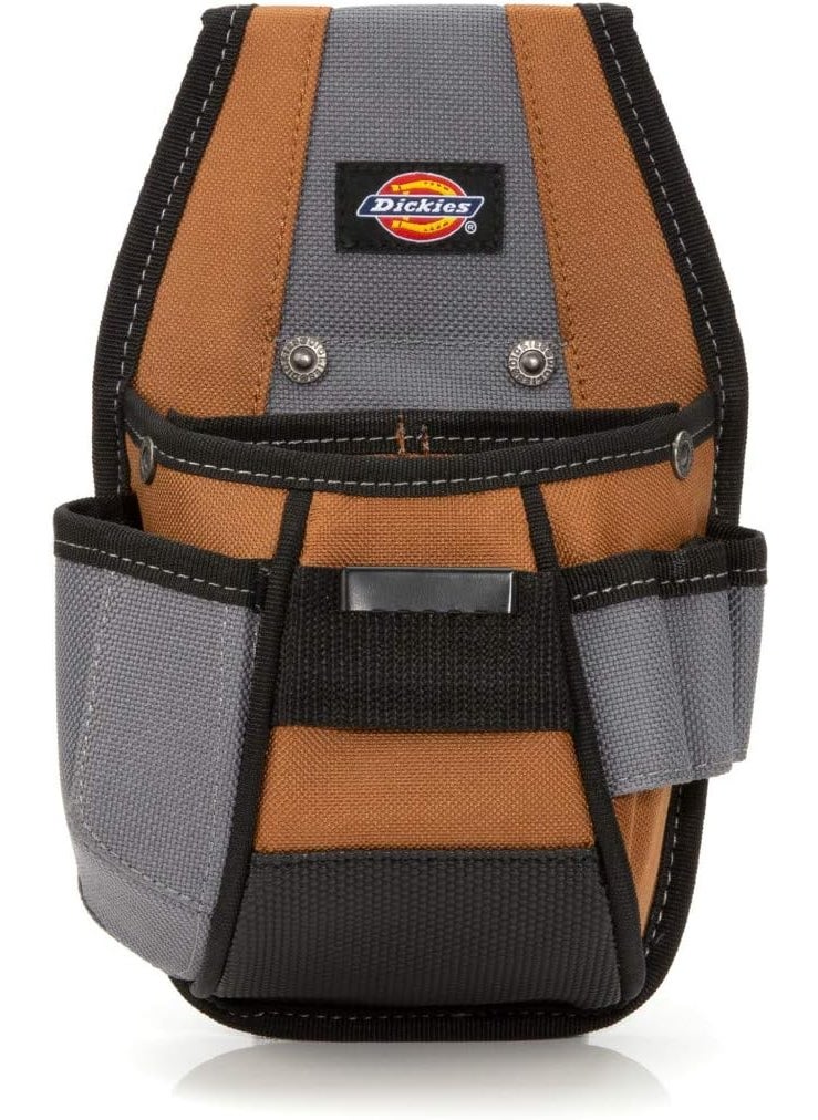 Dickies Dickies 4Pocket Rigid Tool Pouch with Tape Clip Universalfit Steel Clip for Tool Belt Tunnel Loop  - Image 1