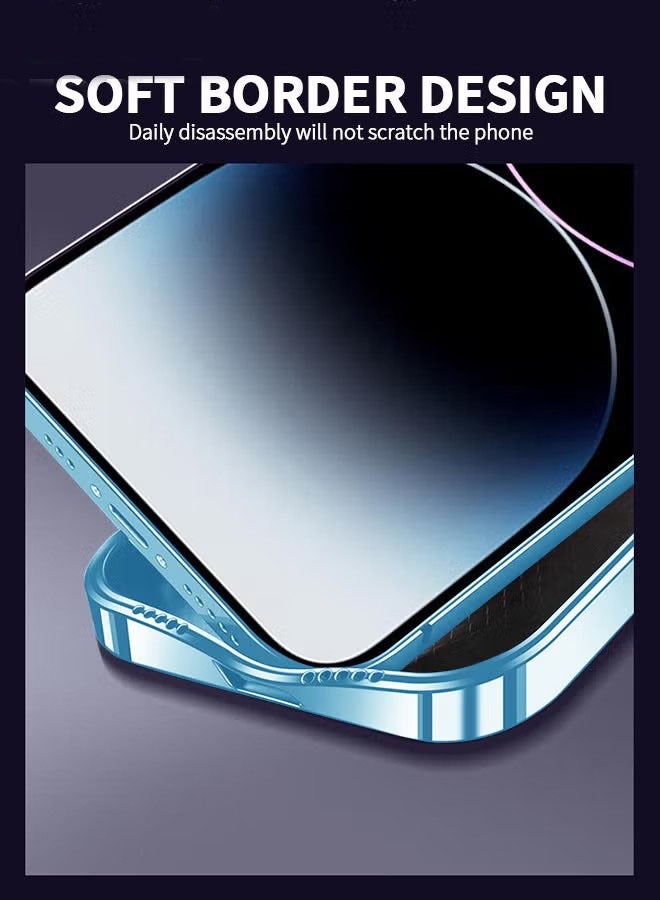 لغطاء iPhone 15 Plus مع حامل مغناطيسي غير مرئي ، متوافق مع MagSafe ، مطابقة ألوان رسمية للآيفون ، غطاء هاتف مع حماية للعدسة ، غلاف هاتف iPhone 15 Plus 6.7 بوصة مقاوم للصدمات - Image 5