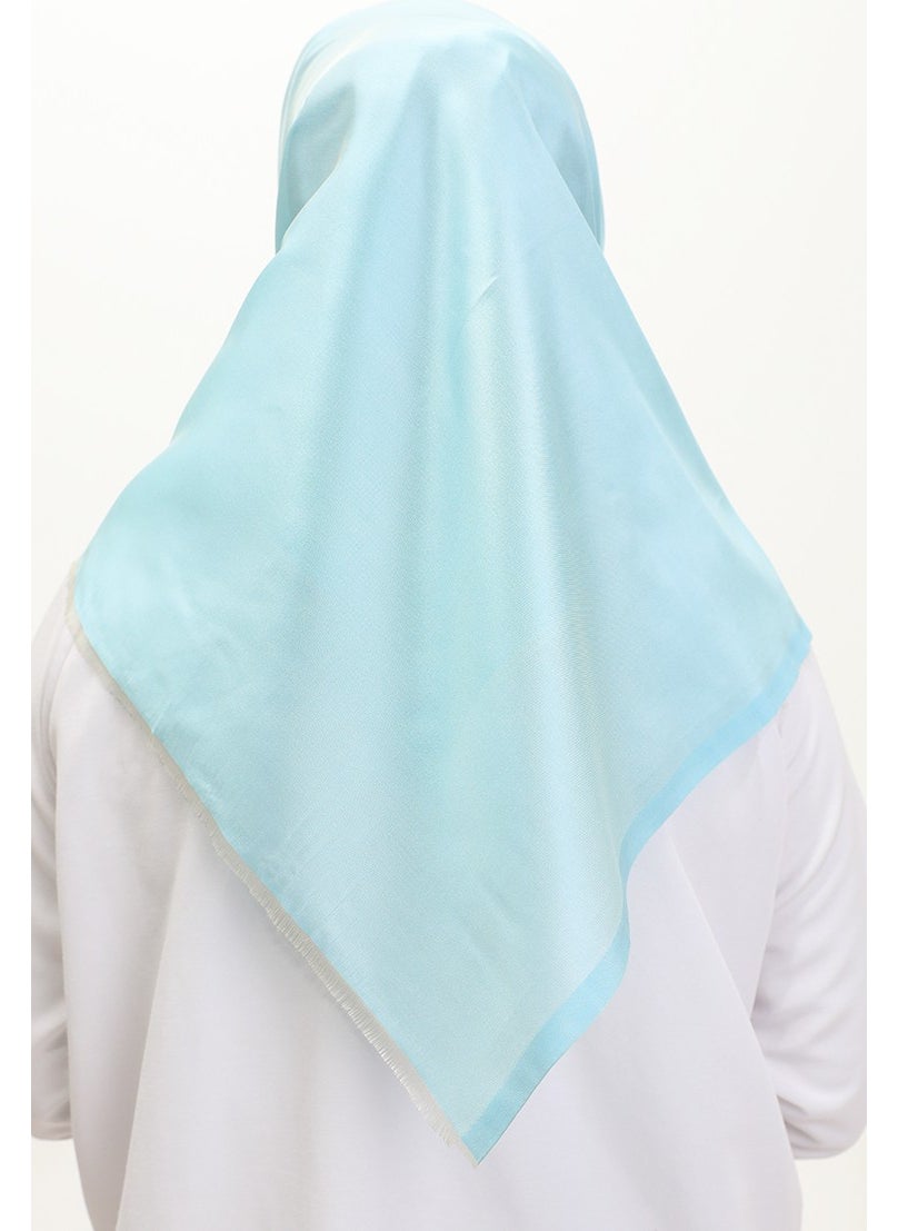 Sefa Merve Plain Scarf 1266-59 Turquoise  - Image 3
