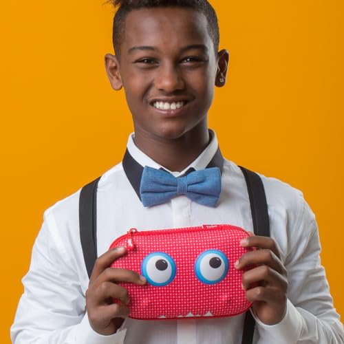 ZIPIT Beast Pencil Box for Kids, Large Capacity Cute Pencil Case for School, Stationery Organizer Box, Red - Image 5