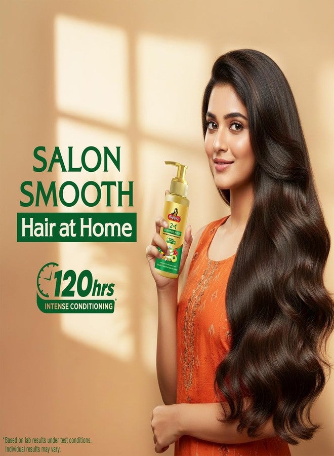 Meera 2 in 1 Shampoo Mask | Shampoo + Hair Mask | Ayurvedic Hair Wash & Deep Conditioning | Smooth, Soft Hair in One Wash | 120 Hrs Conditioning | 100 gm - Image 2