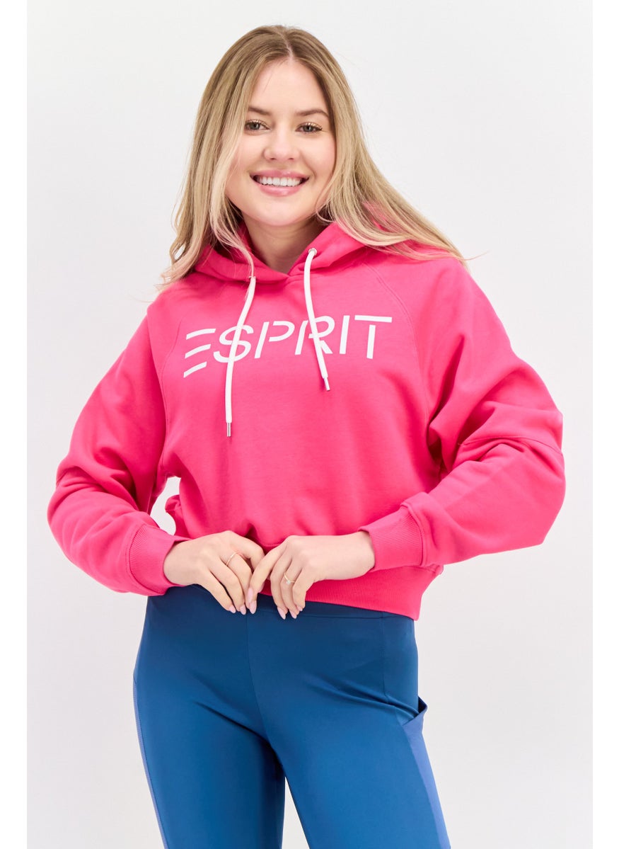 Women Brand Logo Fleece Hoodie, Dark Pink - pzsku/ZE12482098B8E8B37B968Z/45/_/1737642256/9eb77f3d-9008-4ea2-8ce0-db28747c887d