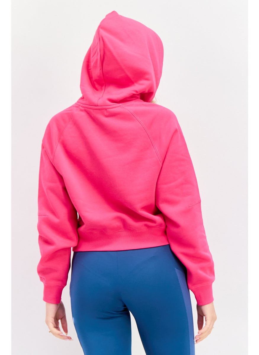 Women Brand Logo Fleece Hoodie, Dark Pink - pzsku/ZE12482098B8E8B37B968Z/45/_/1737642258/f5ae8a5a-ac6b-4408-bcb9-e9d8d3f04419