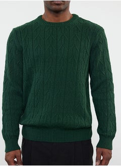 Emerald Green Regular Crew Neck Textured Knitwear Sweater TMNAW25KZ00021 - pzsku/ZE124876C9ED021303417Z/45/_/1730939987/4af03b69-9581-43b7-ac67-afdee0fc1691