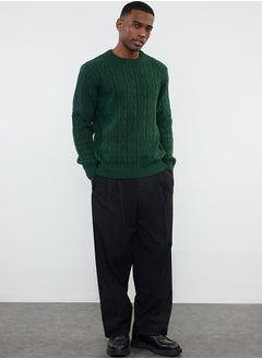 Emerald Green Regular Crew Neck Textured Knitwear Sweater TMNAW25KZ00021 - pzsku/ZE124876C9ED021303417Z/45/_/1730939988/e98e3c7e-59a8-4766-bcc5-cb773836ea7b