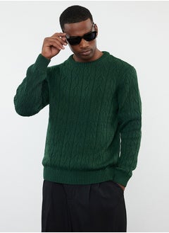 Emerald Green Regular Crew Neck Textured Knitwear Sweater TMNAW25KZ00021 - pzsku/ZE124876C9ED021303417Z/45/_/1730939990/c8f31fc4-994c-4f2d-adad-e81894f7adf4