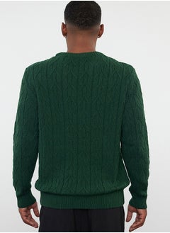 Emerald Green Regular Crew Neck Textured Knitwear Sweater TMNAW25KZ00021 - pzsku/ZE124876C9ED021303417Z/45/_/1730939993/7f1052c9-221f-47b1-87e1-607f252be627