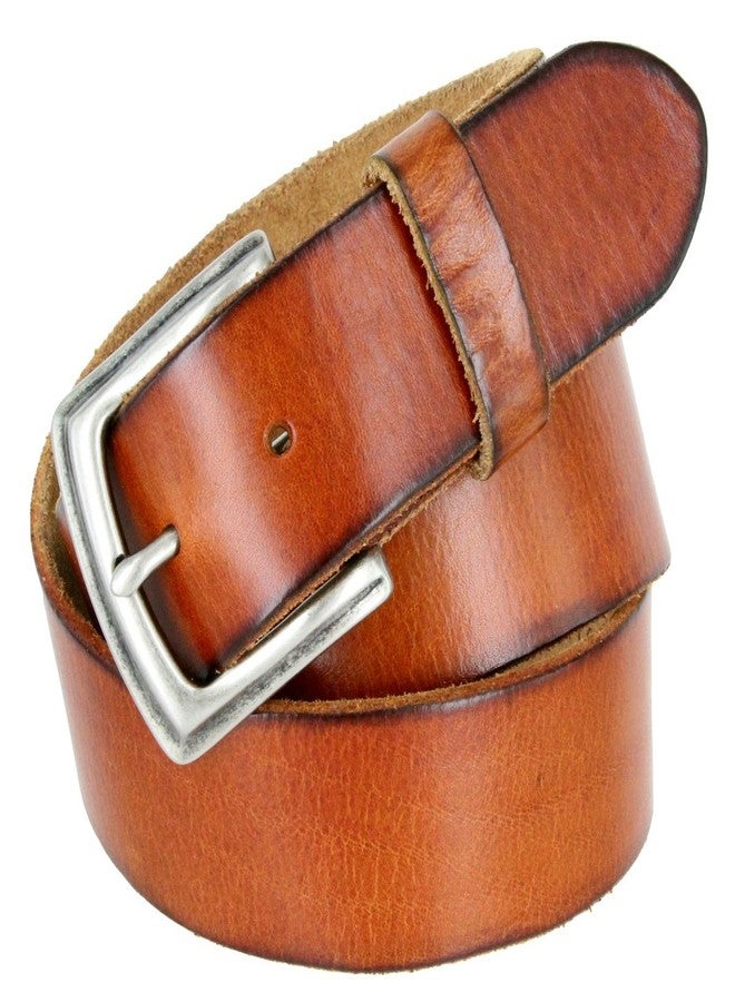 بيلتس.كوم حزام جينز رجالي أصلي من قطعة واحدة مصنوع من الجلد الطبيعي بالكامل، مقاس 1-1/2 بوصة = 38 مم (38، بني فاتح) - Image 3